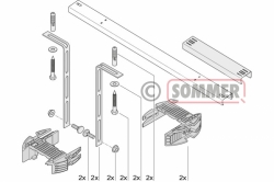 prodloužení kolejnice stropního pohonu SOMMER - 1096 mm