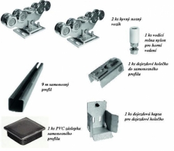 Sada komponentů pro samonosnou vjezdovou bránu C80  A